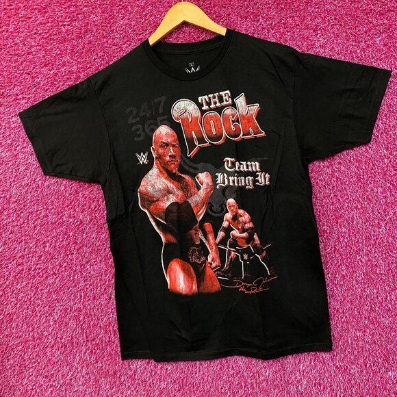 WWE Dwayne The Rock Johnson Tram Bring It T-Shirt Large - Picture 3 of 5